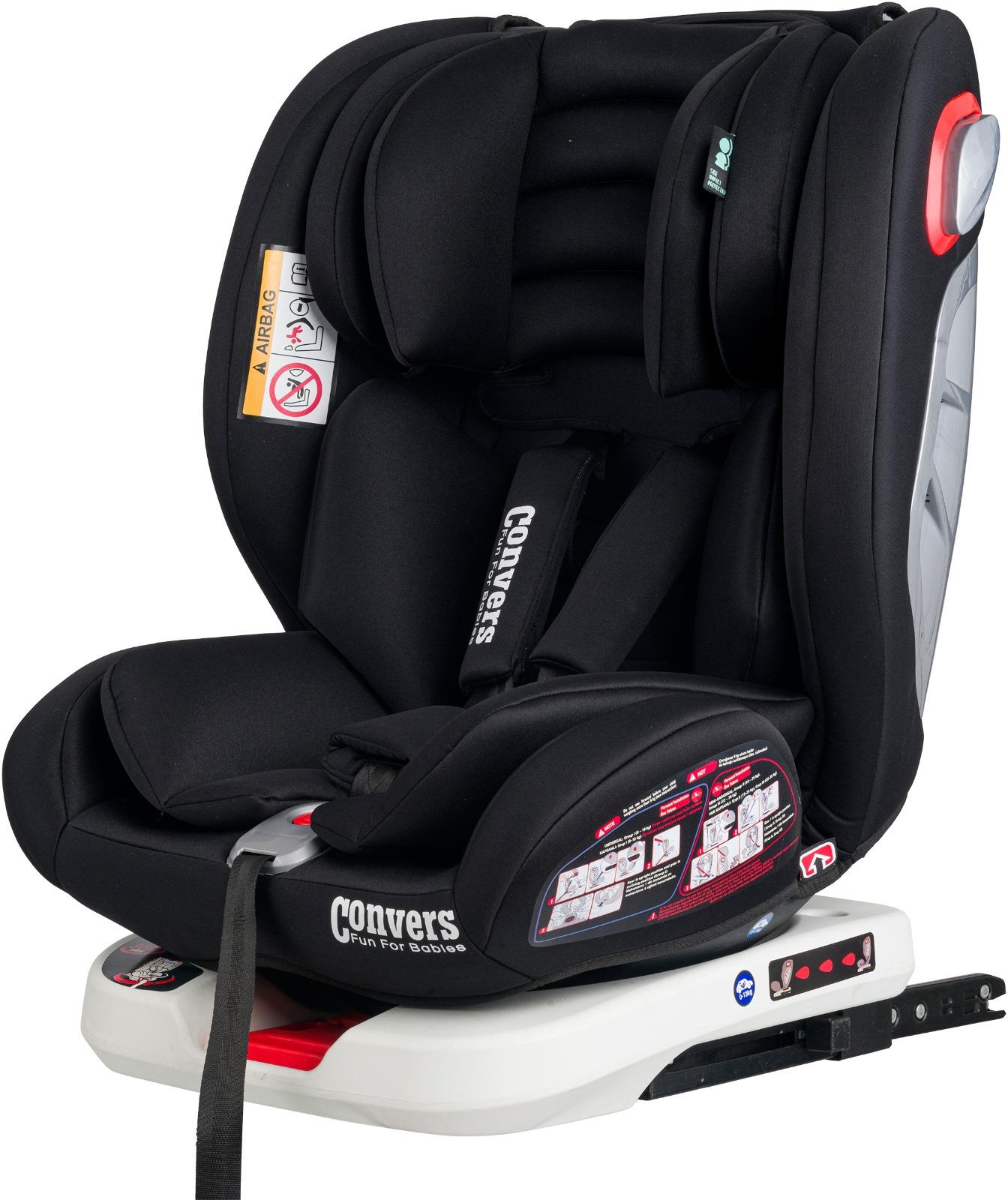 Convers Airmax 0-36 kg 360 ° Rotatable Car Seat with Isofix Black