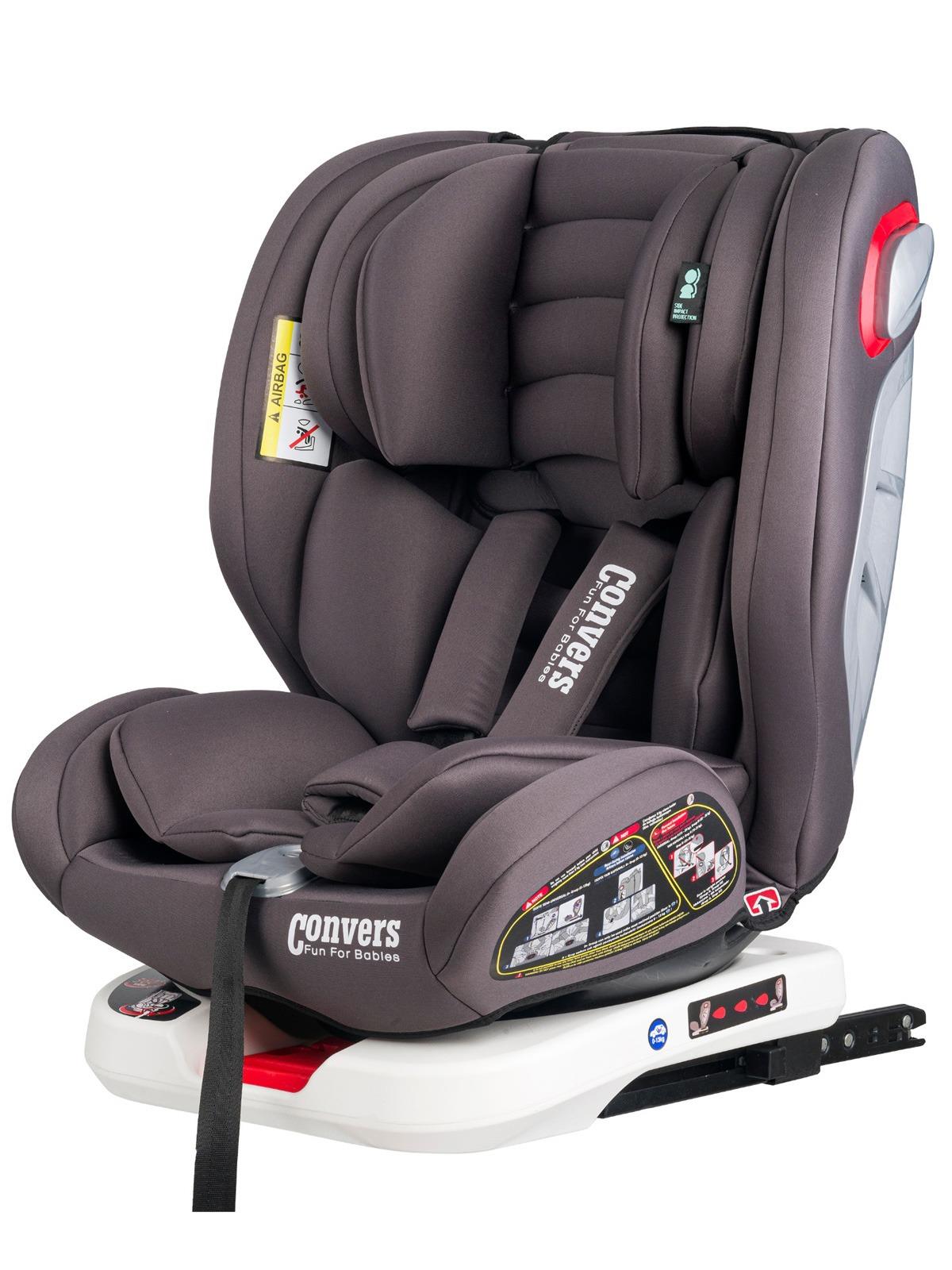 Convers Airmax 0-36 kg 360 ° Rotatable Car Seat with Isofix Gray